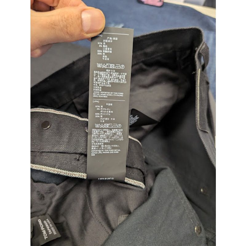 Tom Ford o1rshd1 Tapered Fit Denim Jeans in Black Size US 36 / EU 52 - 18 Thumbnail