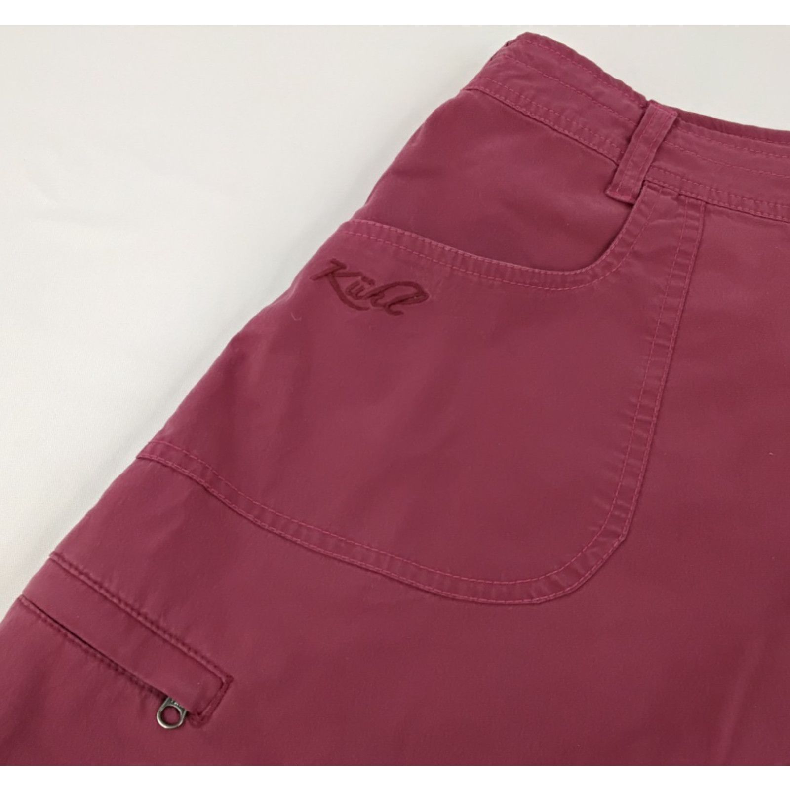 Kuhl Kuhl Denim Skirt Women's 14 Pink Whip Stitch Pockets Size 36" / US 14 / IT 50 - 4 Thumbnail