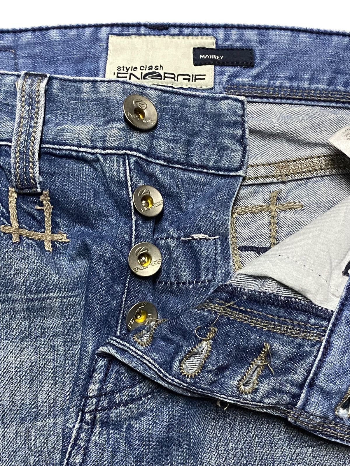 If Six Was Nine Streetwear Y2K Energy Faded Wash Seditionary Loose Jeans Size US 30 / EU 46 - 9 Thumbnail