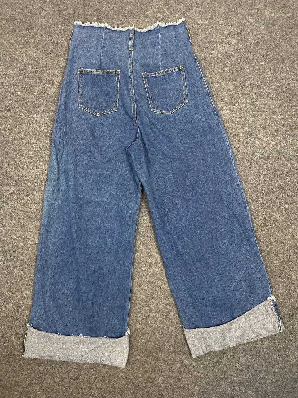 Japanese Brand vintage japanese brands wide leg high waist denim Size US 33 - 1 Thumbnail