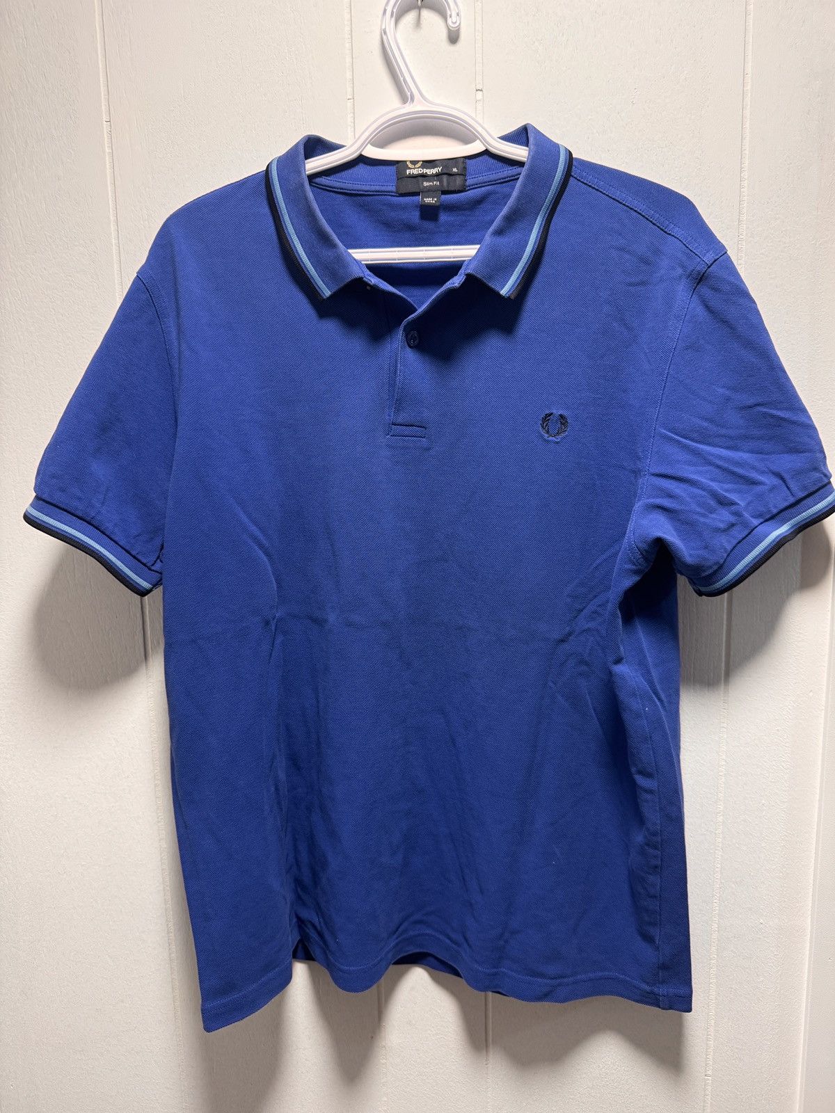 Fred Perry Fred Perry Polo Shirt Navy Blue Size US XL / EU 56 / 4 - 1 Thumbnail