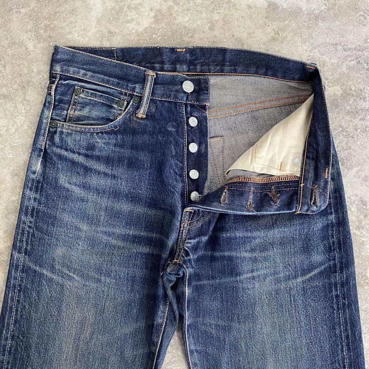 Denime Vintage Denime Japan Faded Blue Distressed Selvedge Jeans Size US 29 - 8 Thumbnail