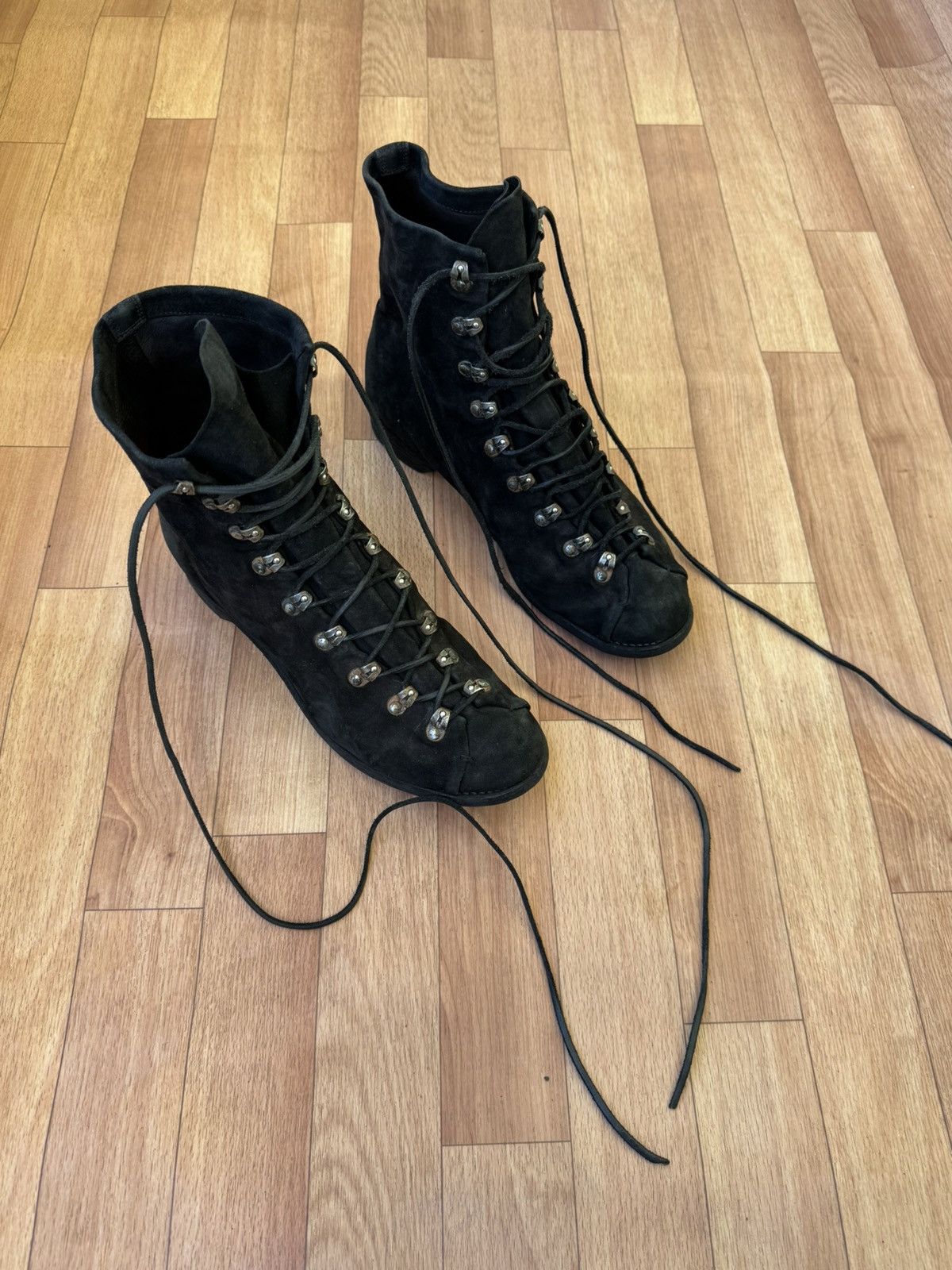 Guidi 🕷️💥Guidi 205 Reverse calf leather hiking boots Size US 12 / EU 45 - 11 Thumbnail