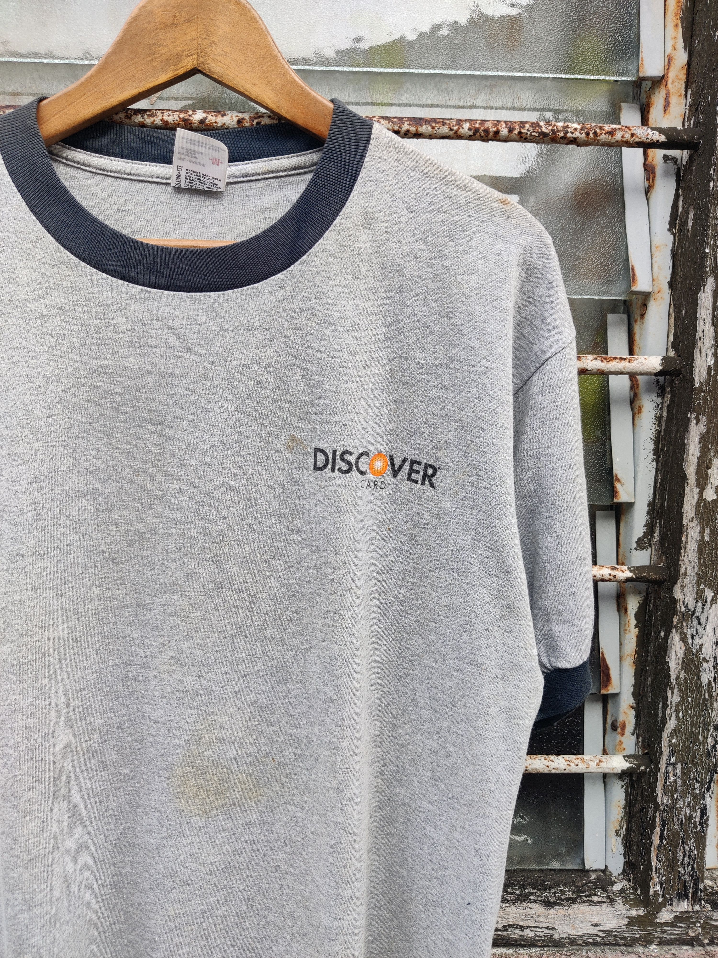 Vintage Vintage Discover 2Go Credit Card Promo Ringer Shirt Size US M / EU 48-50 / 2 - 7 Thumbnail