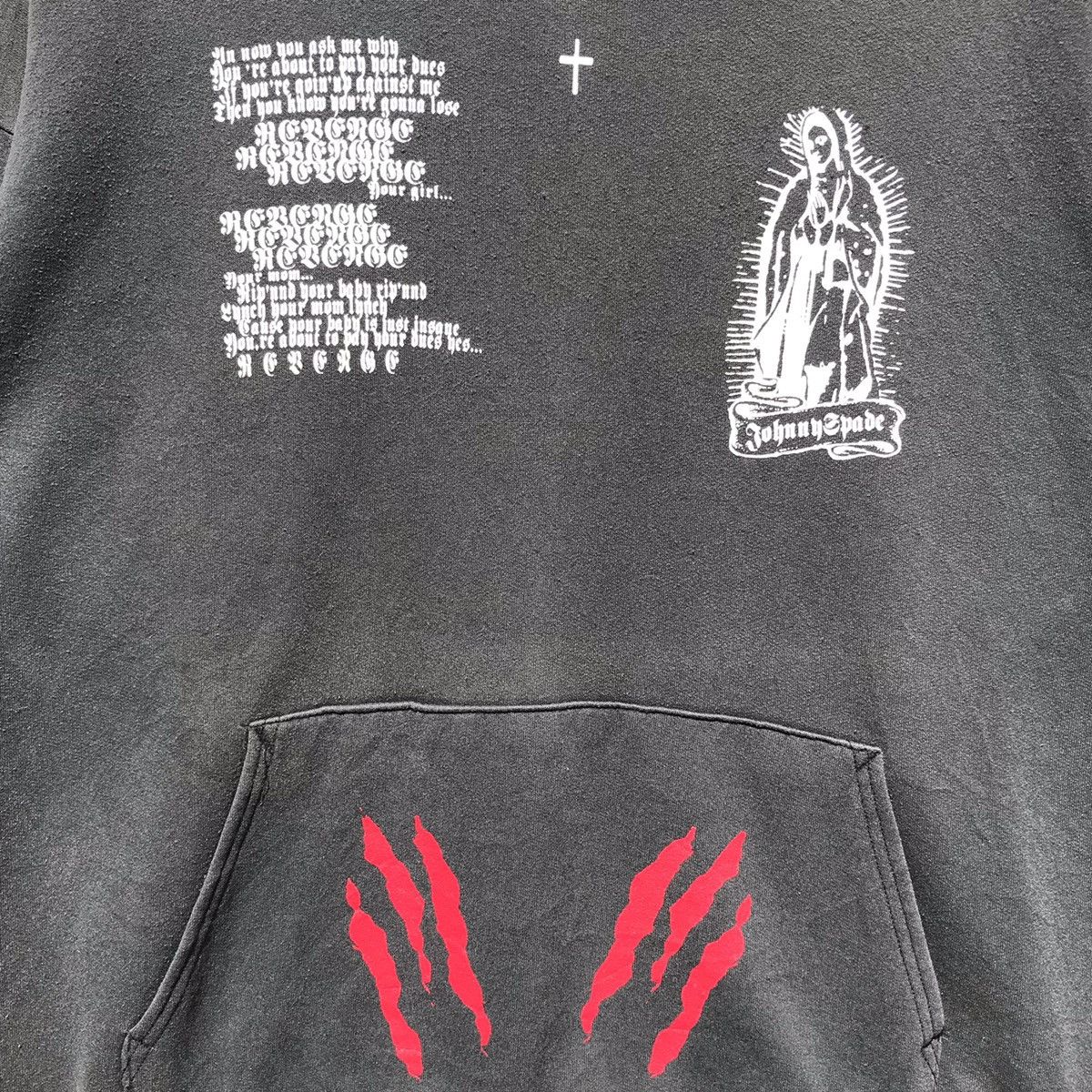 WWE Y2K Vintage Johnny Spade WWE Hoodie Sweatshirt SunFaded Size US L / EU 52-54 / 3 - 13 Thumbnail