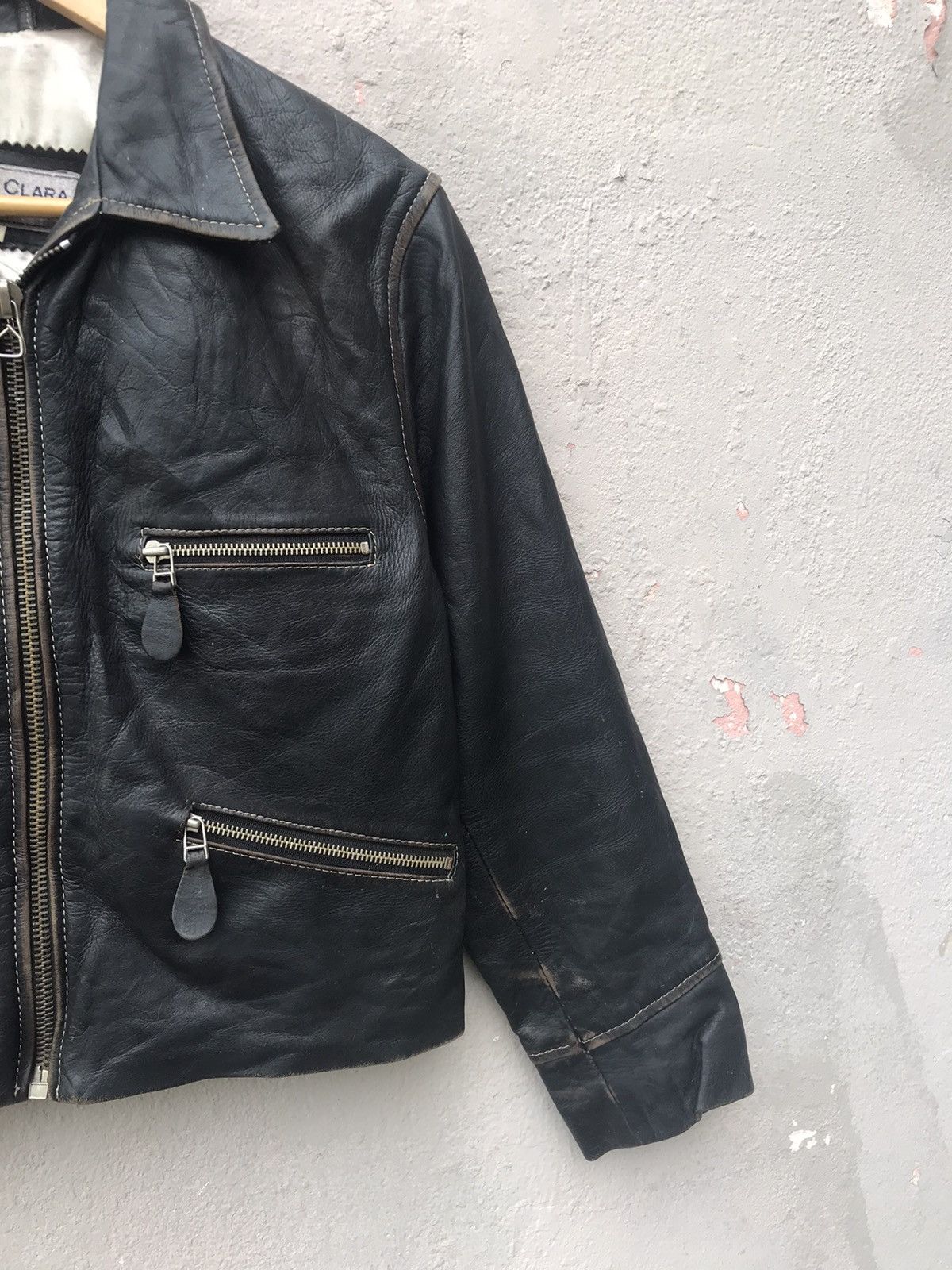 Japanese Brand × Vintage Donna Clara By Itinerance Leather Jacket Size S / US 4 / IT 40 - 3 Thumbnail