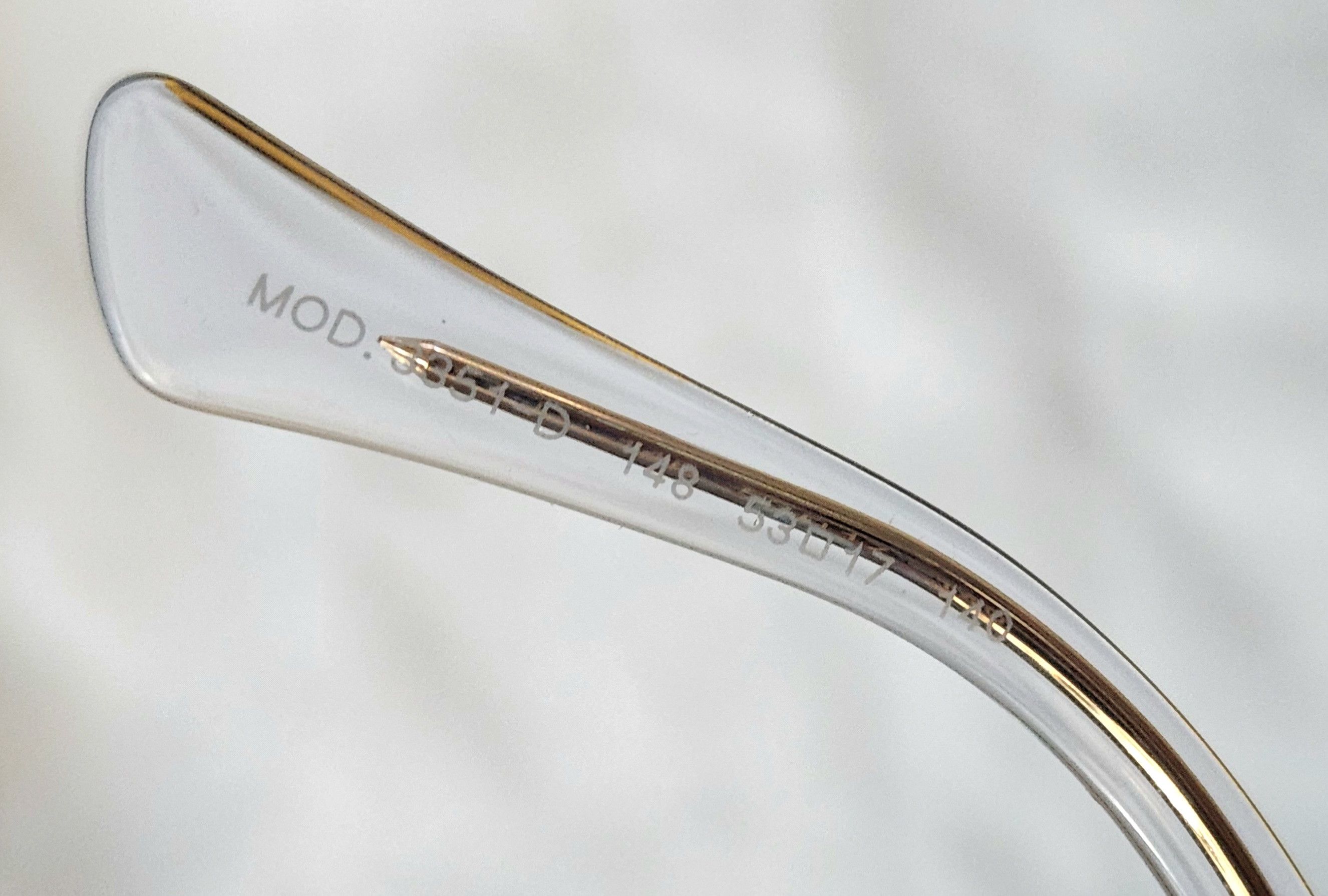Versace Versace 3351D 148 Crystal Clear Oval Eyeglasses *No lens* Size ONE SIZE - 8 Thumbnail