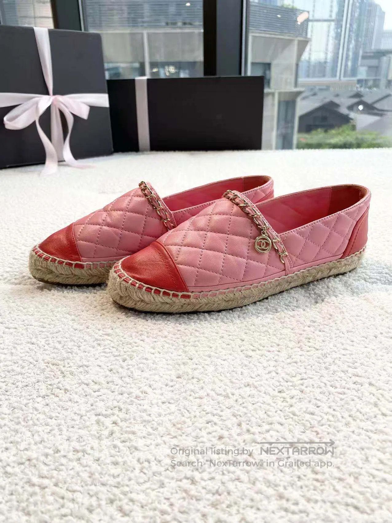 Chanel Chanel Pink pendant fisherman's shoes| Size US 6.5 / IT 36.5 - 1 Thumbnail
