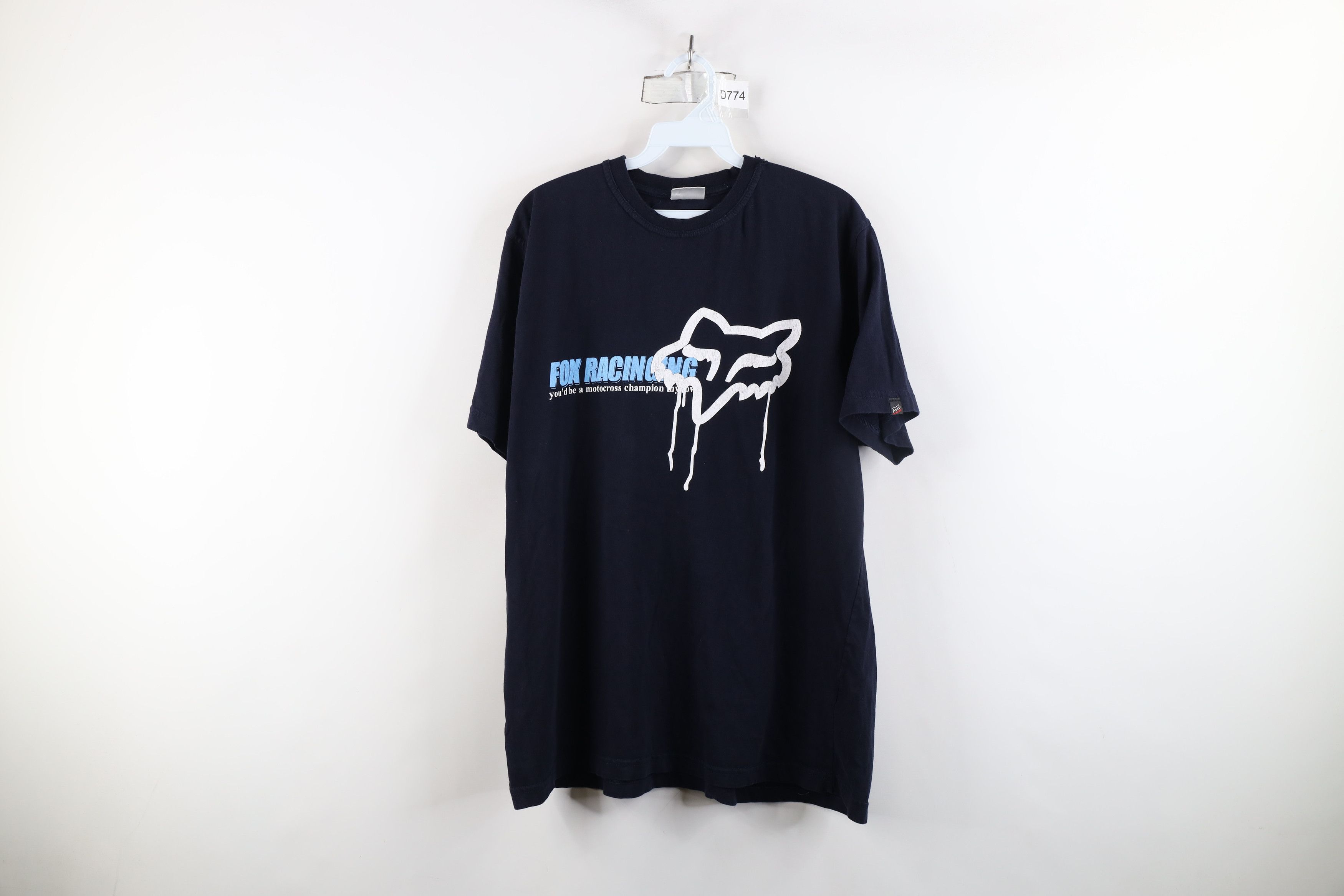 Fox Racing × Vintage Vintage 90s Fox Racing Spell Big Logo Short Sleeve T-Shirt Size US XL / EU 56 / 4 - 1 Thumbnail