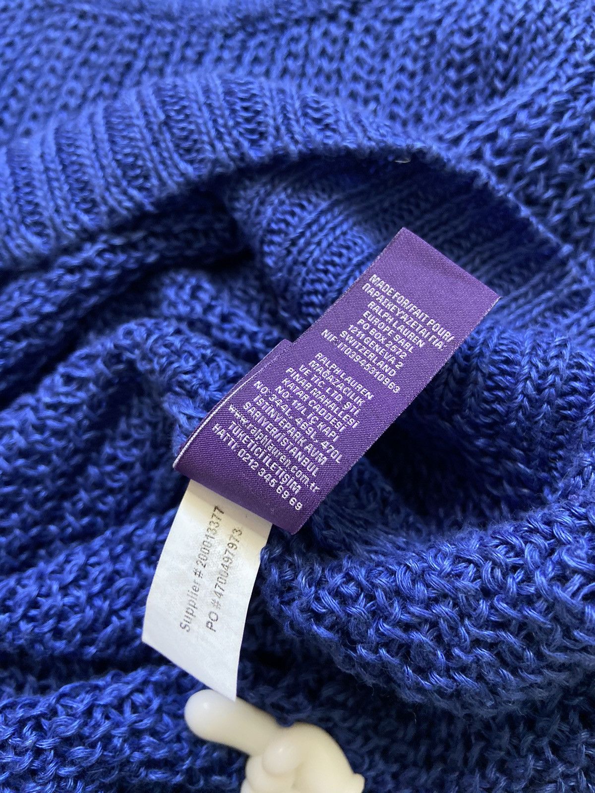 Ralph Lauren Purple Label Ralph Lauren Purple Label Linen Mesh Sweater Size US XS / EU 42 / 0 - 8 Thumbnail