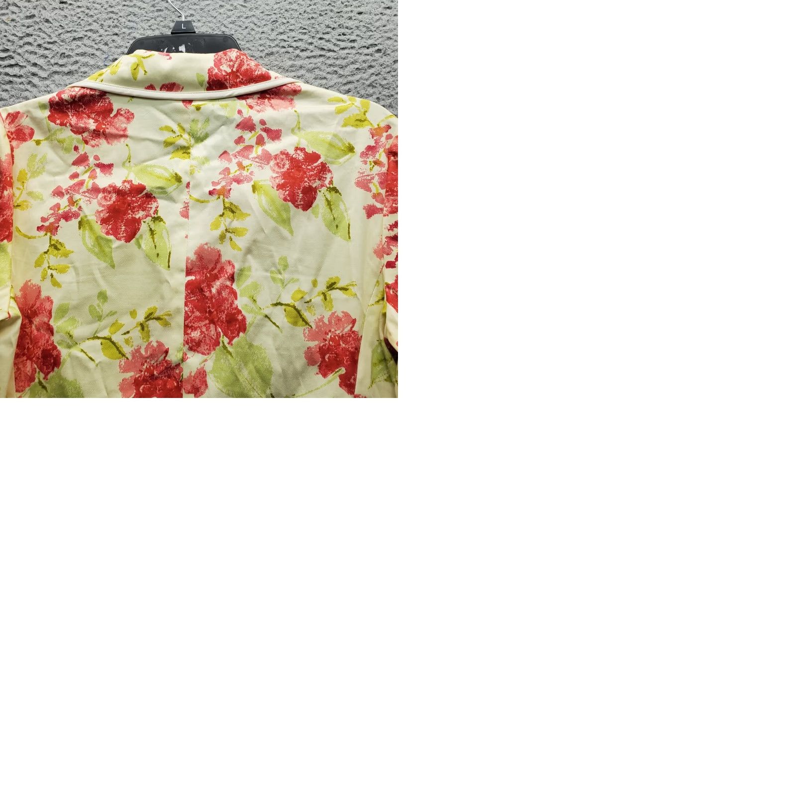 Apt. 9 Apt.9 Blazer Womens Size 6 Multicolor Floral Peak Lapel 3 Button Formal Long Sleeve Jacket Relaxed Fit - Womens Size M / US 6-8 / IT 42-44 - 9 Thumbnail