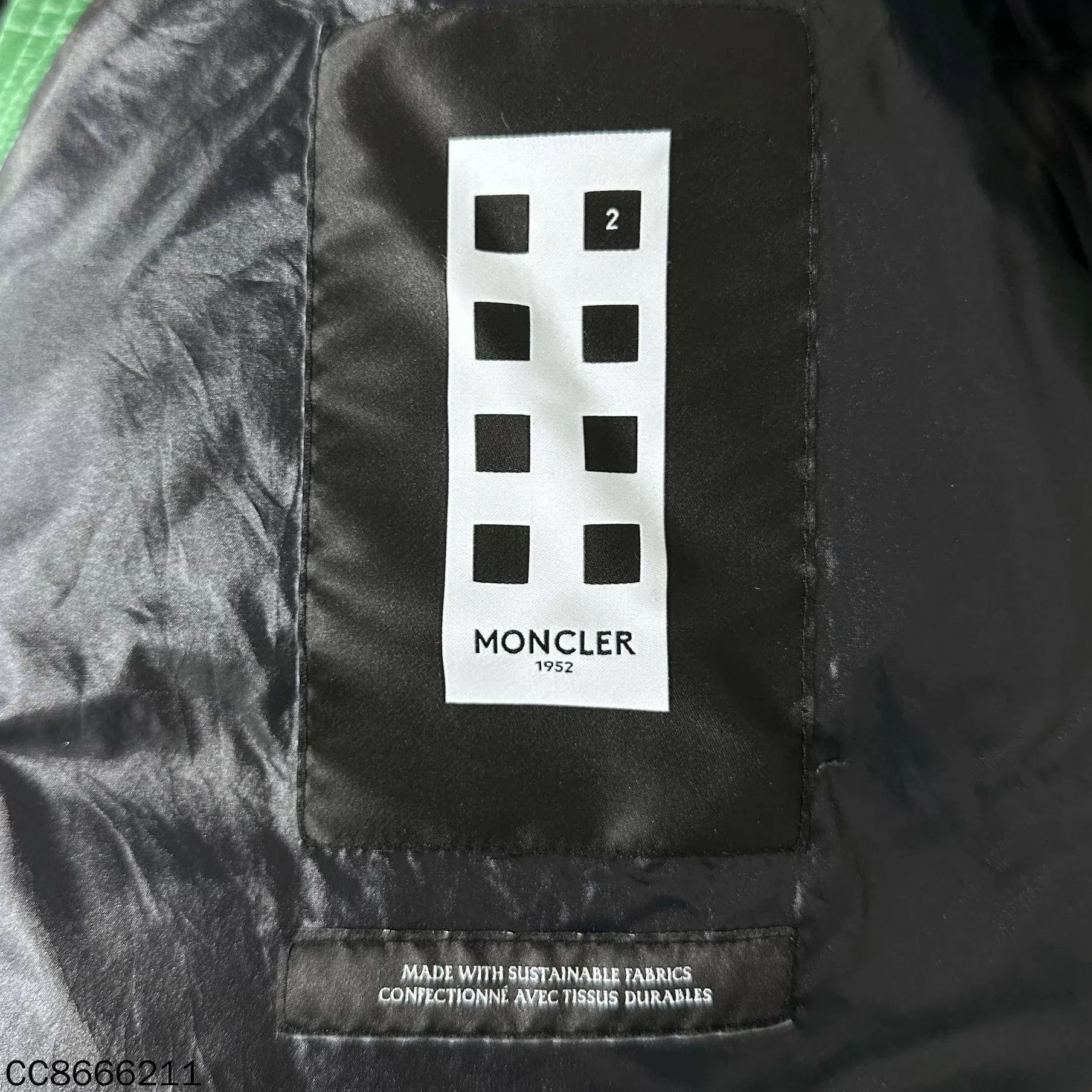 Moncler Moncler Green Big Logo Hooded Down Jacket 2 Size XS / US 0-2 / IT 36-38 - 5 Thumbnail
