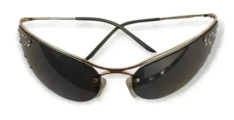 Dior × John Galliano × Vintage DIOR Sunglasses Extase Rimless Shield Strass Galliano Era Size ONE SIZE - 2 Thumbnail