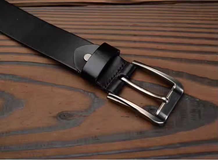 Leather 115 cm Rivet Studded Belt Size ONE SIZE - 4 Thumbnail