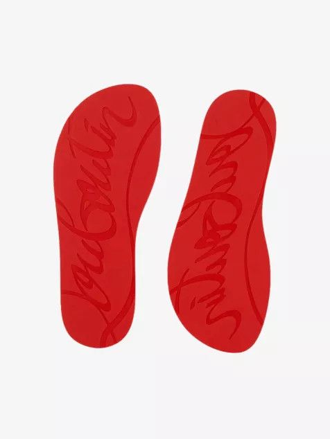 Christian Louboutin o1s1wg110924 Louba Flip Flat Sandals in Red Size US 9 / EU 42 - 6 Thumbnail