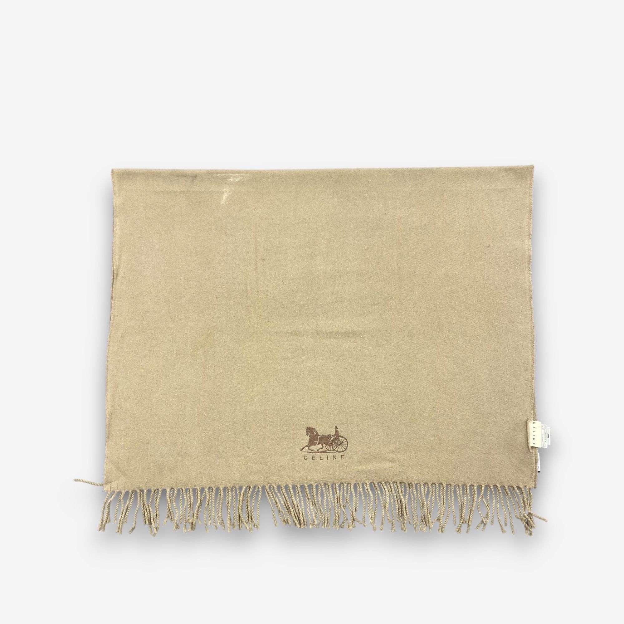 Celine Vintage Celine Scarf Muffler Wool Shawls Babushka Scarves Size ONE SIZE - 3 Thumbnail