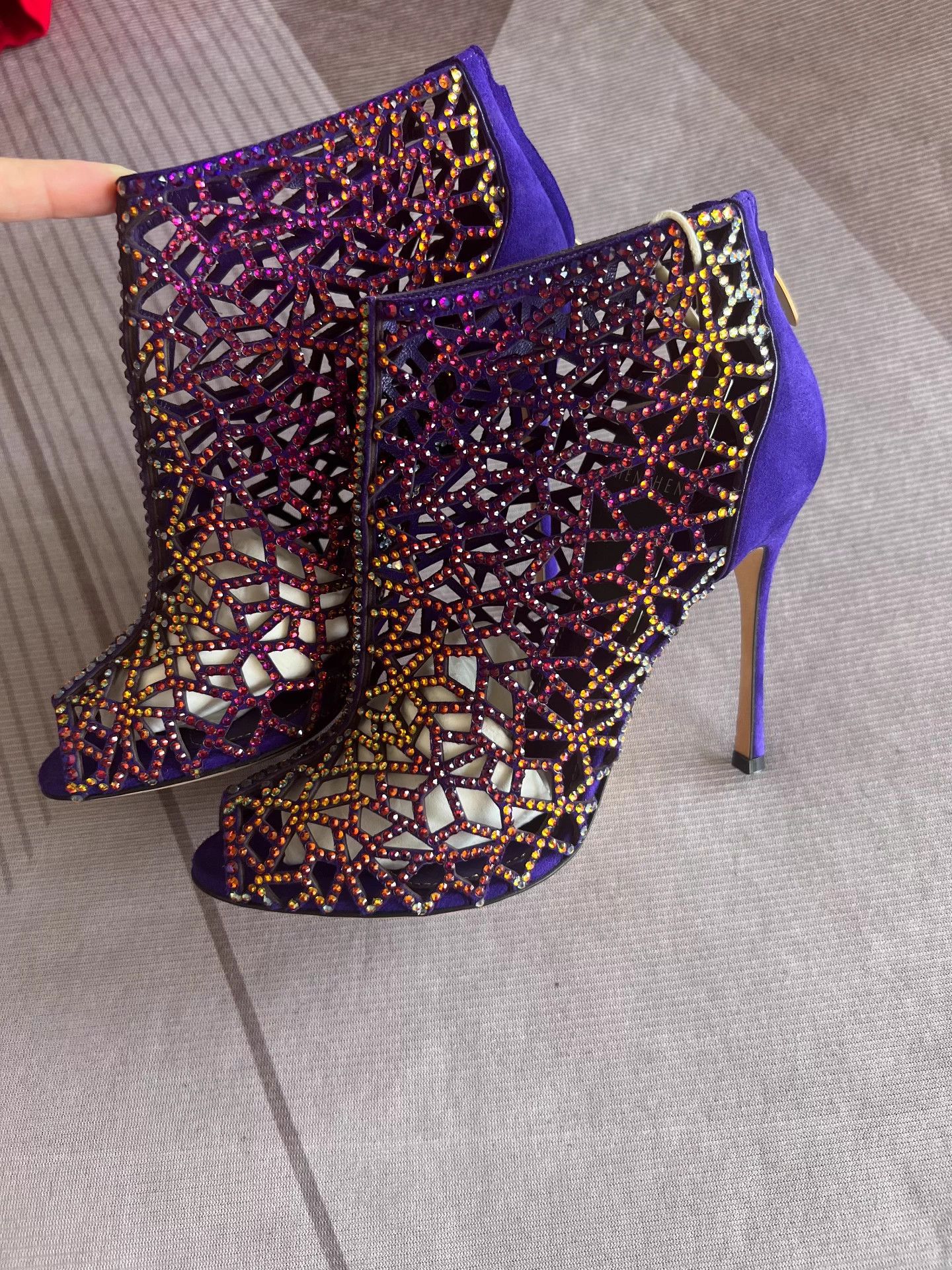 Sergio Rossi Sergio Rossi Pave Crystal Heels 35.5 With Box Size US 4.5 / IT 34.5 - 3 Thumbnail