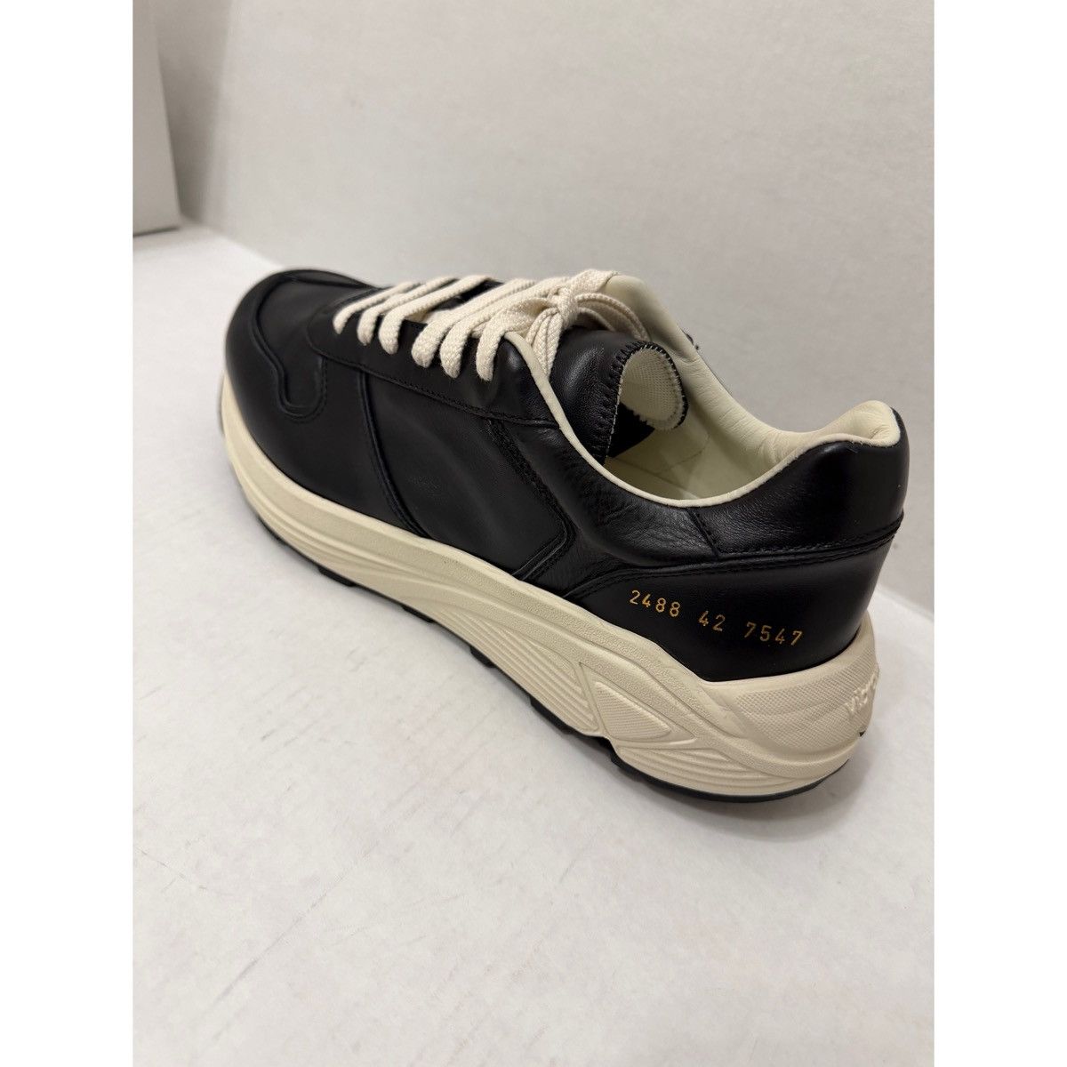 Common Projects COMMON PROJECTS PREMIUM RUNNER BLACK SNEAKER Size US 9 / EU 42 - 16 Thumbnail