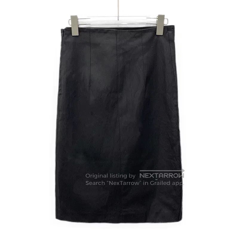 Brunello Cucinelli Brunello Cucinelli Leather casual skirt, black Size 26" / US 2 / IT 38 - 2 Thumbnail