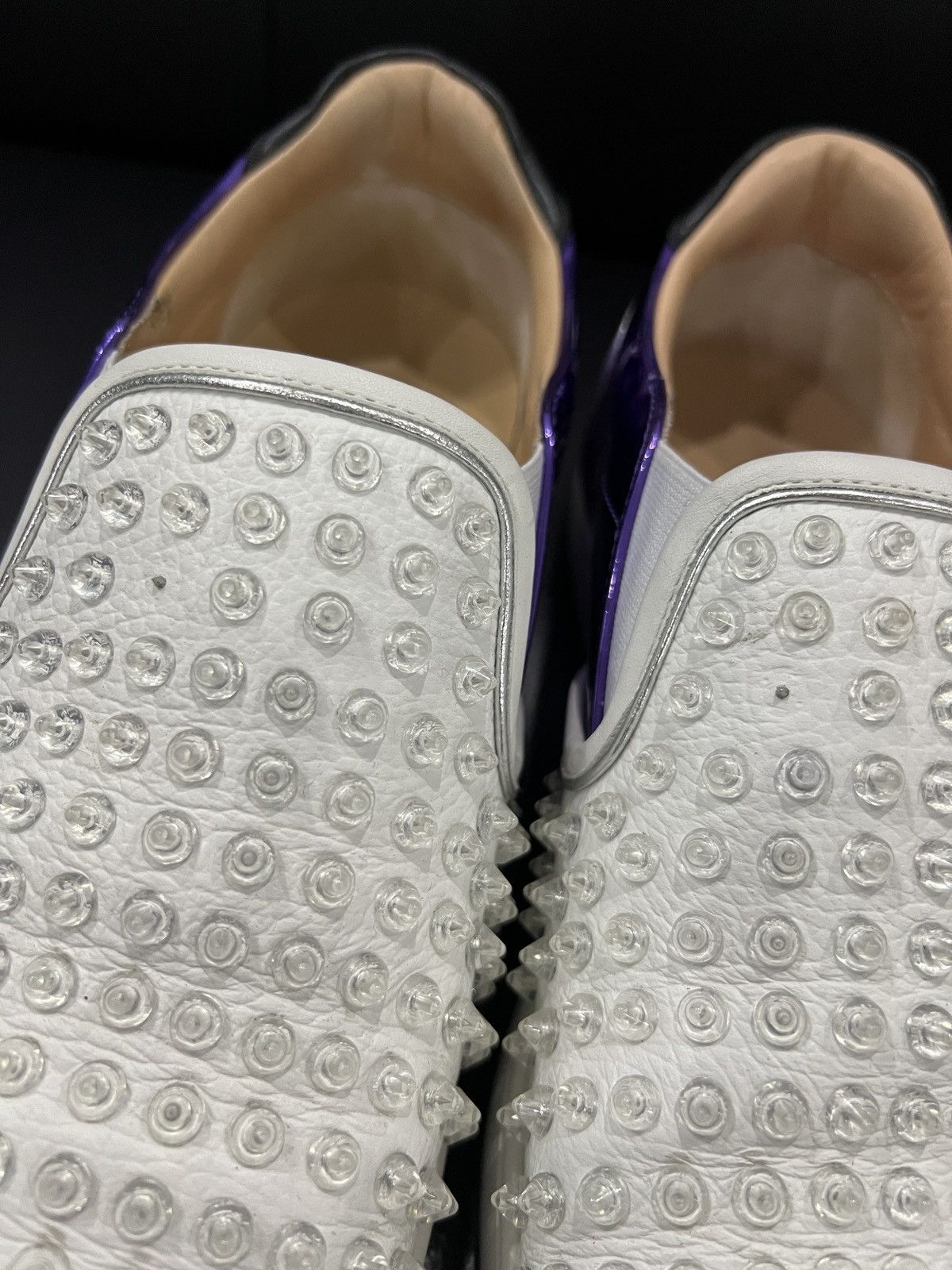 Christian Louboutin Christian Louboutin Transparent Studded Red Sole Sneakers Size US 10.5 / EU 43-44 - 12 Thumbnail