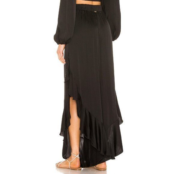 REVOLVE PQ Black Halsey Pants with Asymmetrical Hem Size 26" / US 2 / IT 38 - 2 Thumbnail