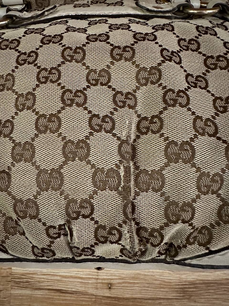 Gucci Gucci GG Canvas Horsebit Horse Nail Boston Bag Purse Vintage Size ONE SIZE - 13 Thumbnail