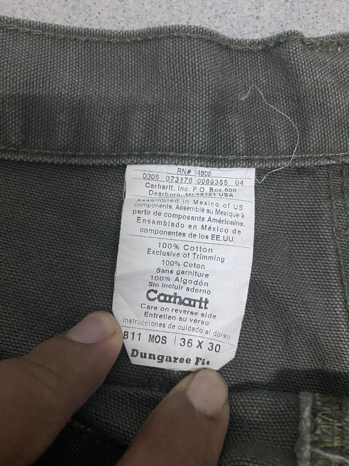 Carhartt Vintage Carhartt Dungaree fit Denim Jeans Size US 36 / EU 52 - 7 Thumbnail