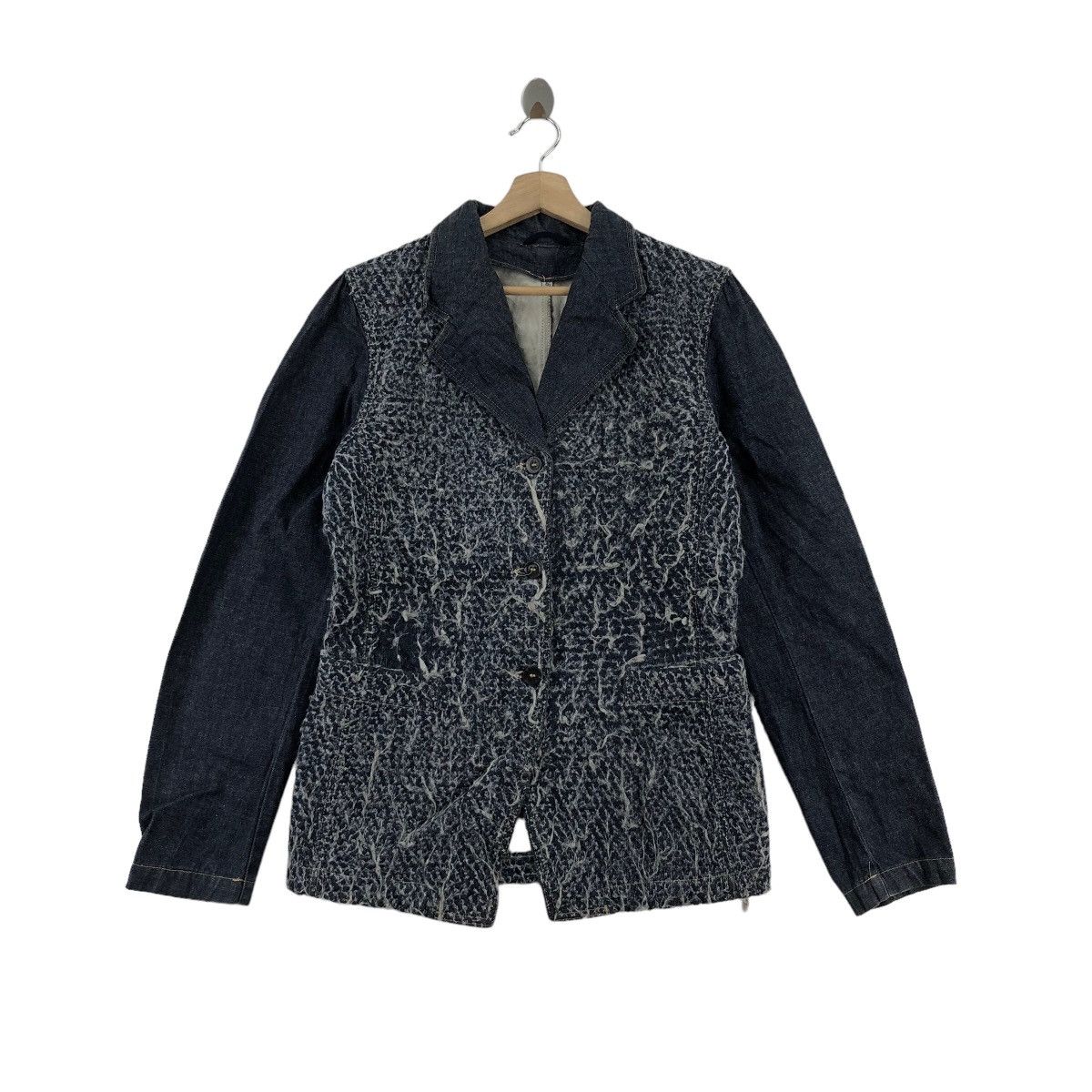 Marithe + Francois Girbaud MARITHE FRANCOIS GIRBAUD Denim Jacket Sherpa Design Size US M / EU 48-50 / 2 - 1 Thumbnail