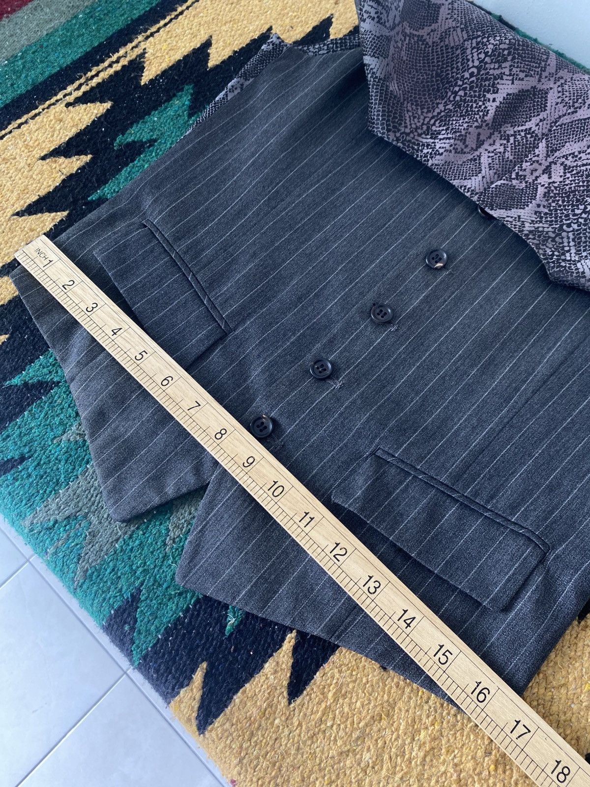 Shellac Shellac Avant-garde Snake Print Back Panel Vest Japan Size US M / EU 48-50 / 2 - 7 Thumbnail