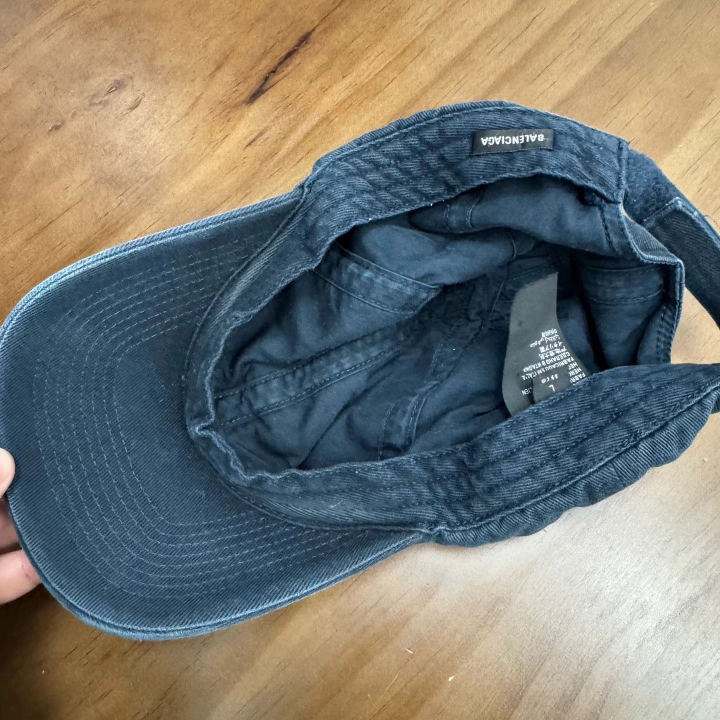 Balenciaga Balenciaga Deep Blue Double Ring Baseball Cap L Near New Size ONE SIZE - 8 Thumbnail
