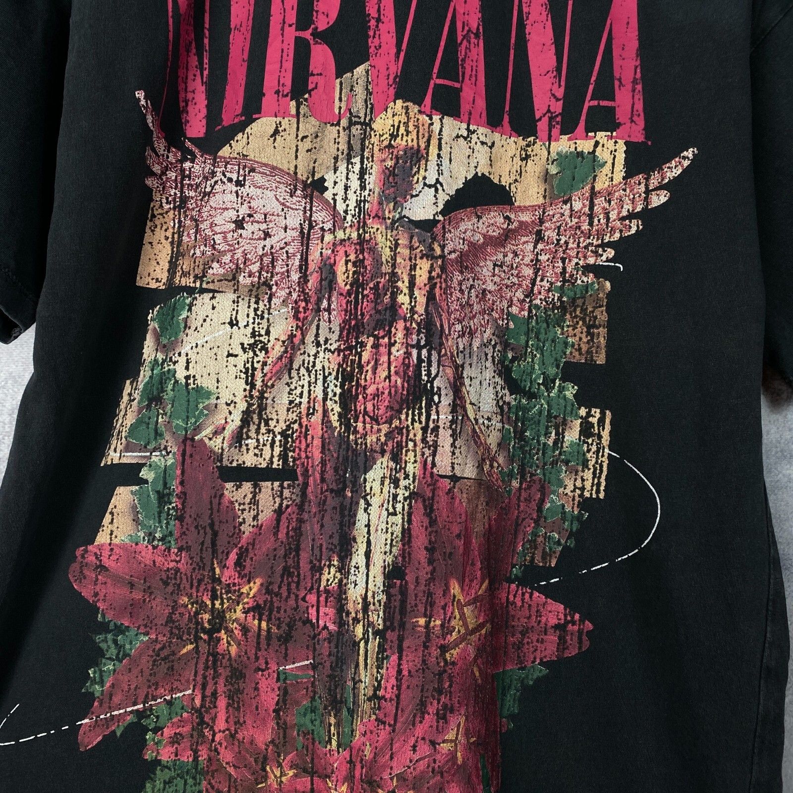 Nirvana Nirvana Tee Men's Size 2XS Gray Short Sleeve ` Size US XXS / EU 40 - 4 Thumbnail