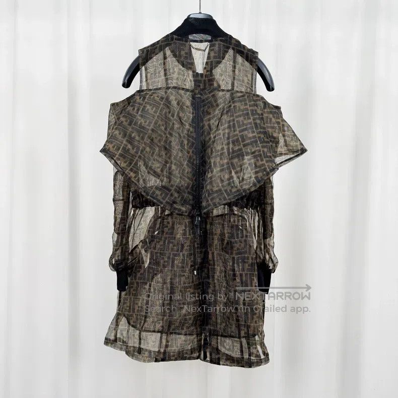 Fendi Fendi Monogram all-over print organza dress Size XS / US 0-2 / IT 36-38 - 2 Thumbnail