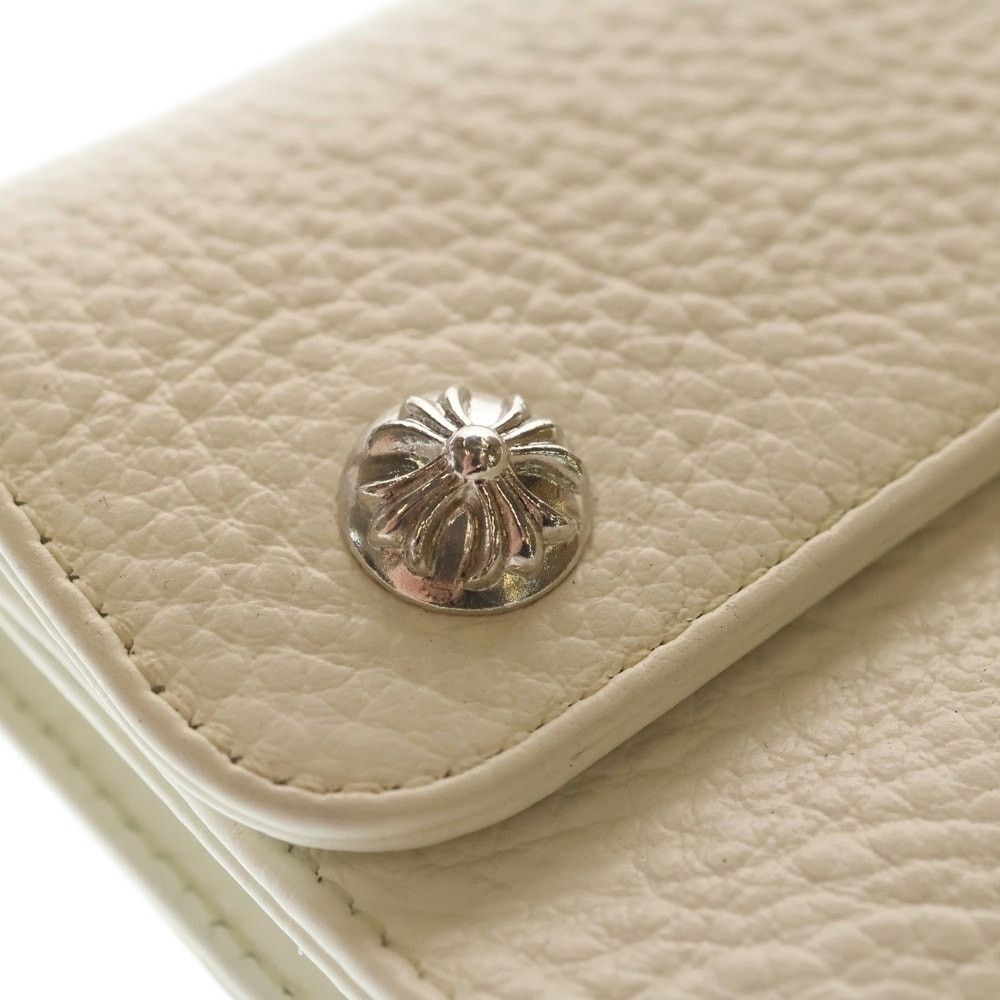 Chrome Hearts Chrome Hearts Wave Mini Leather Wallet White Size ONE SIZE - 6 Thumbnail
