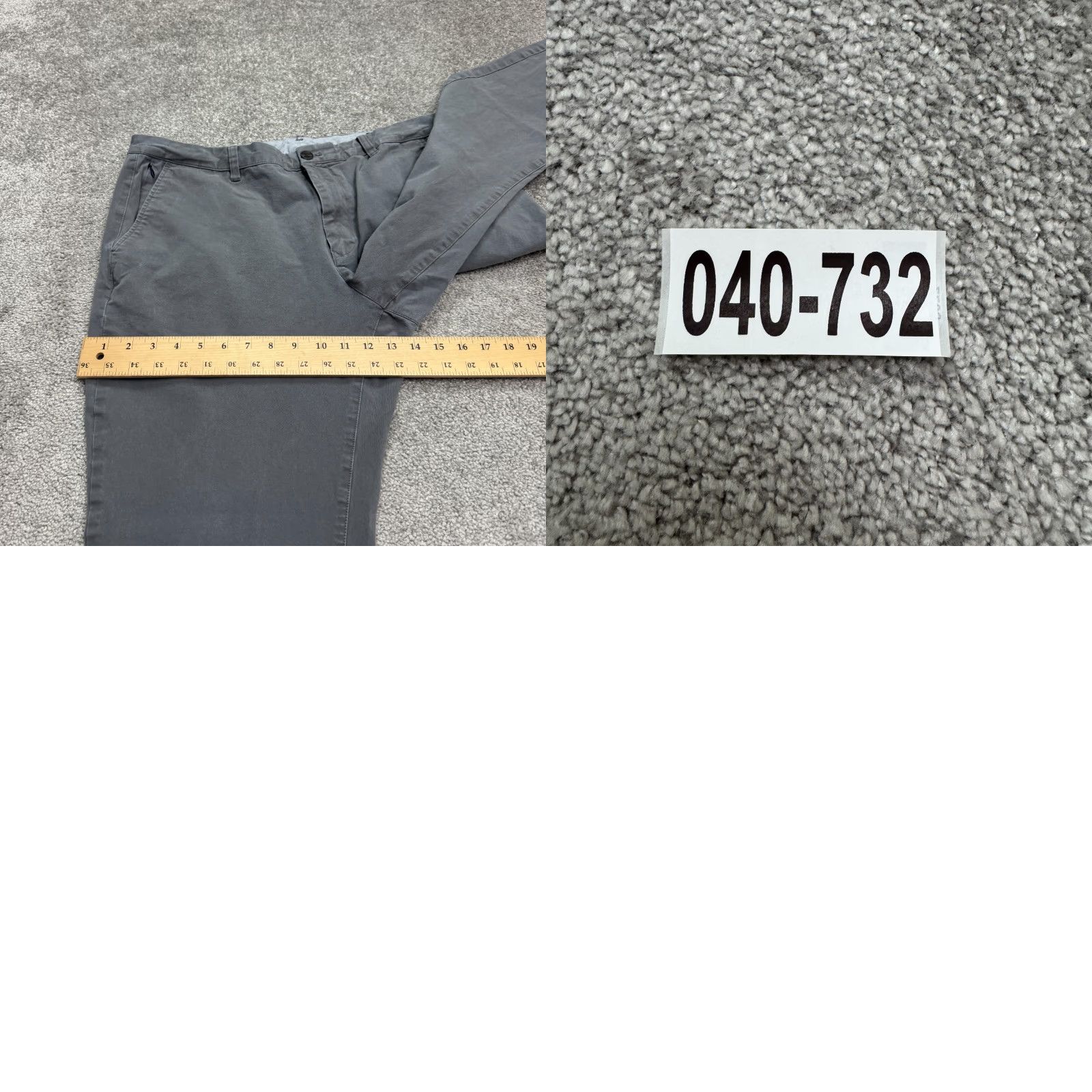 Bonobos Bonobos Slim Fit Straight Leg Chino Pants Mens 38x30 Gray Flat Front Cotton Bonobos Mens Chino Pants Slim Fit Straight Leg Gray Waist 38 Inseam 30 Size US 38 / EU 54 - 10 Thumbnail
