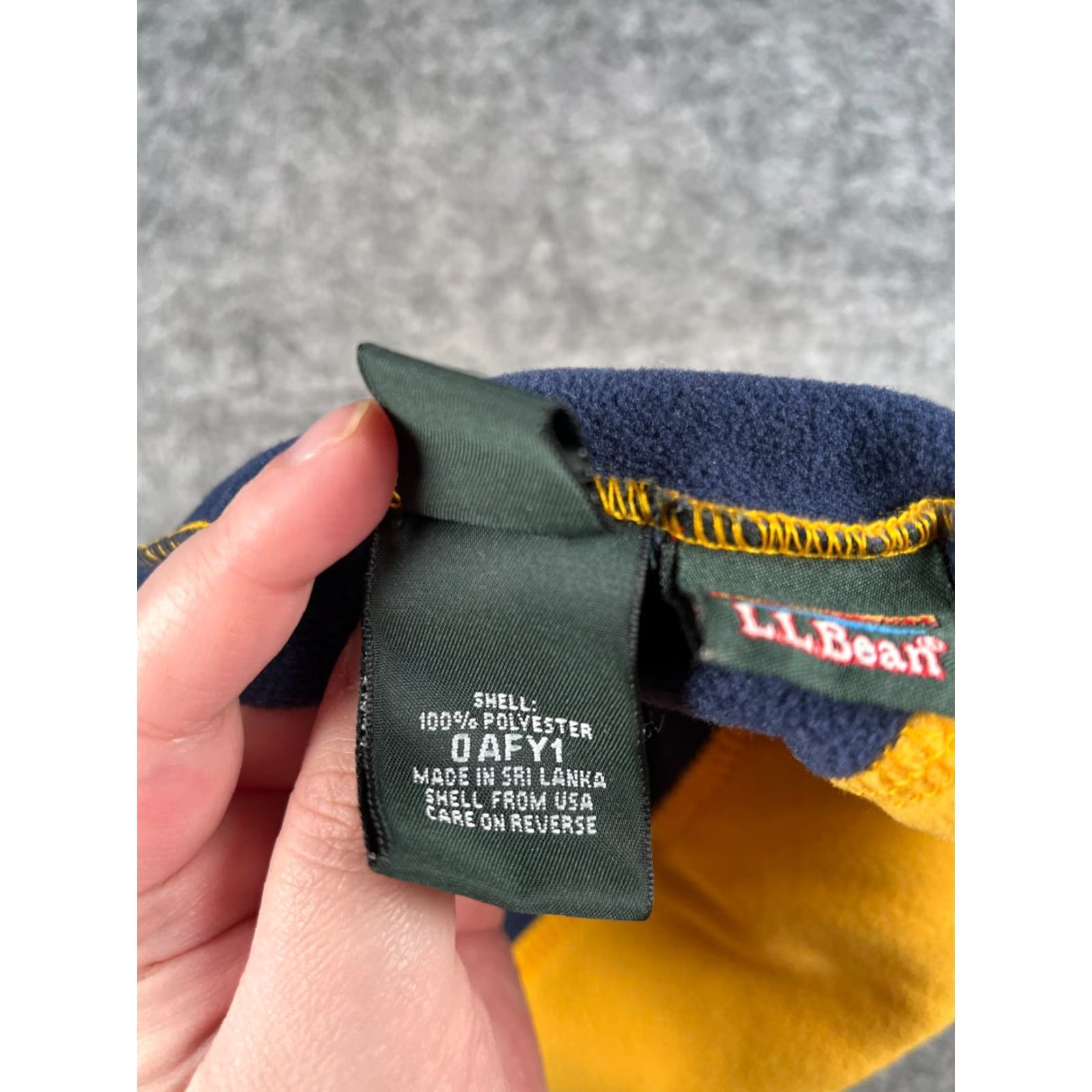 Vintage L.L. Bean Beanie Toque Hat Unisex Adults Yellow 100% Polyester Fleece Striped Knit Winter Winter Ski Logo Size US M / EU 48-50 / 2 - 8 Thumbnail