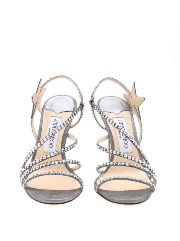 Jimmy Choo o1y0326 Sandals in Gray Size US 7 / IT 37 - 3 Thumbnail