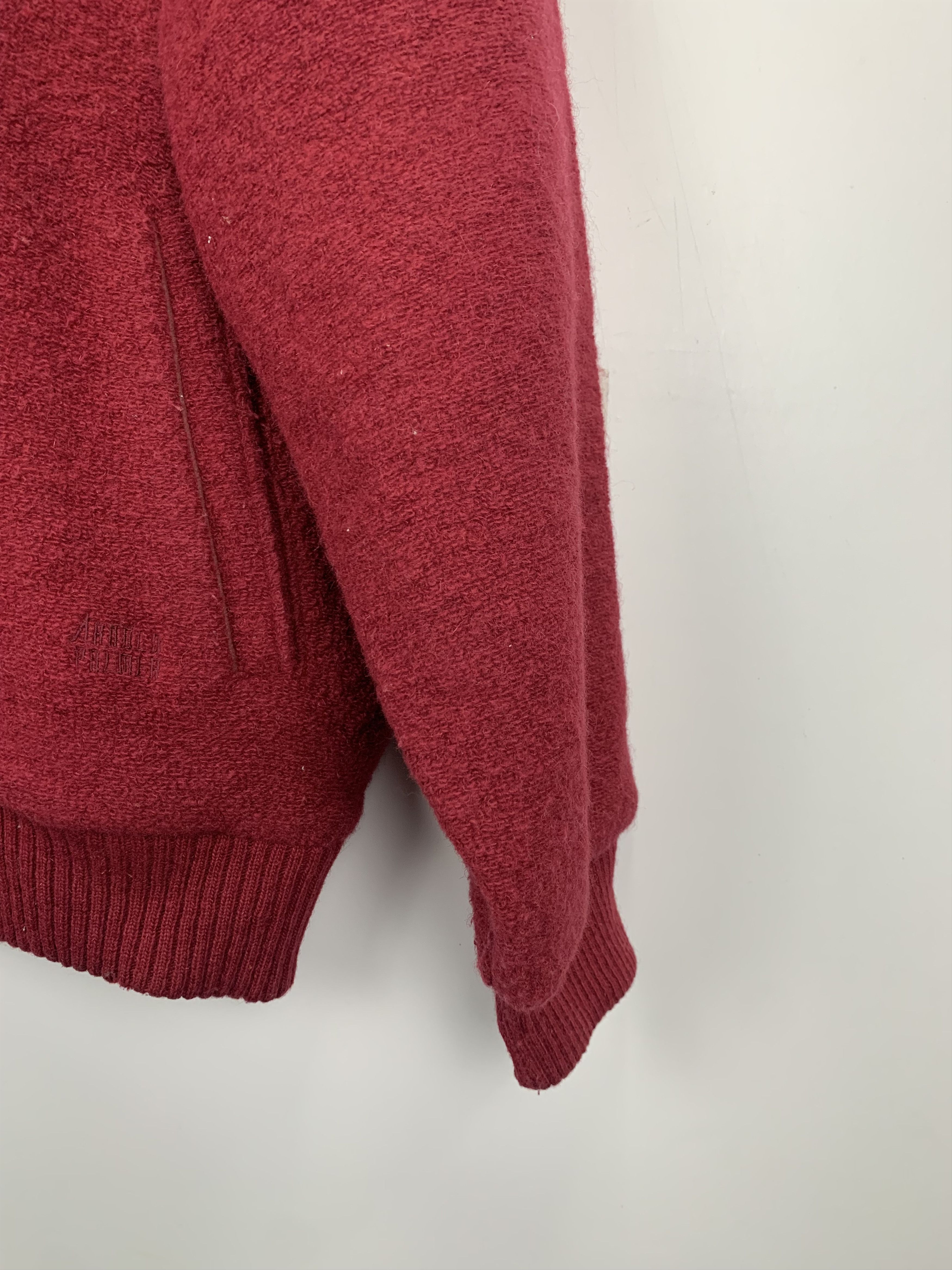 Vintage Vintage 90s Arnold Palmer Wool Zipper Jacket Red V0490 Size US L / EU 52-54 / 3 - 5 Thumbnail
