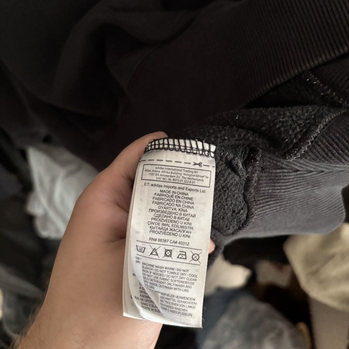 Vintage Adidas Trefoil Hoodie Asymmetrical Stripes –Boxy Fit