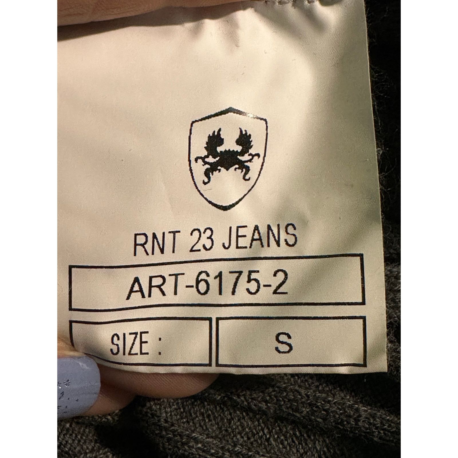 RNT23 RNT23 gray long sleeves ribbed fitted sweater size Small Size US S / EU 44-46 / 1 - 4 Thumbnail