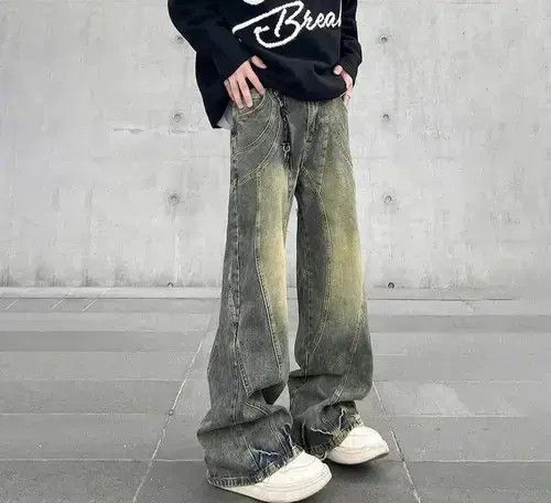 VIBE Multi Lining Acid Wash Jeans Size US 30 / EU 46 - 4 Thumbnail