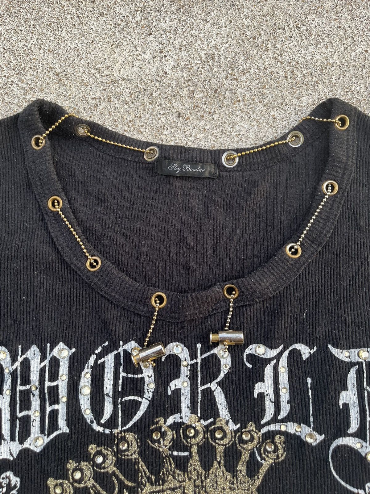 If Six Was Nine Japanese~SlayBomber Punk Skull Seditionaries T-Shirt Size L / US 10 / IT 46 - 4 Thumbnail