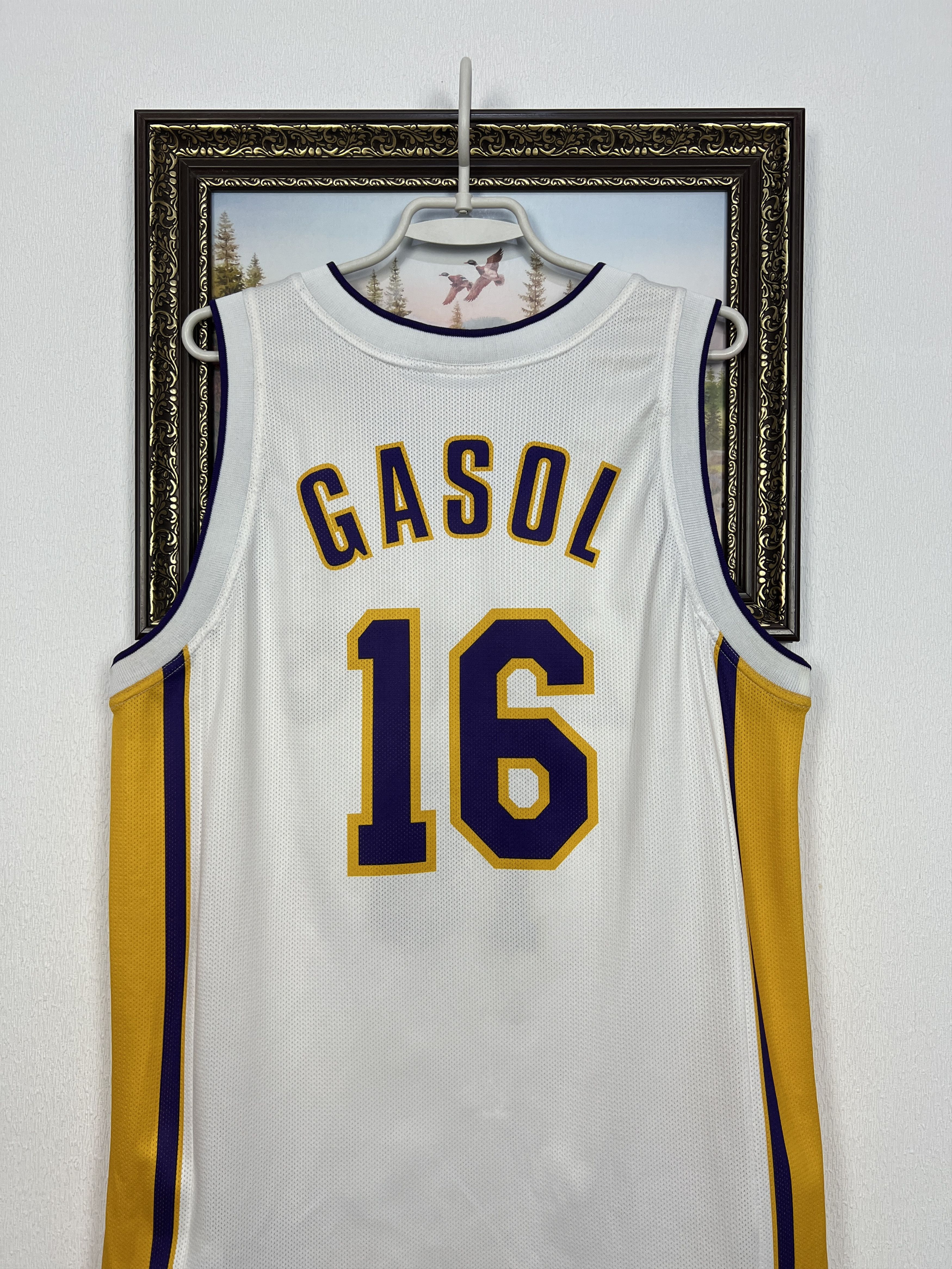 Champion Vintage 90's Champion LA Los Angeles Lakers Gasol Jersey Size US L / EU 52-54 / 3 - 12 Thumbnail