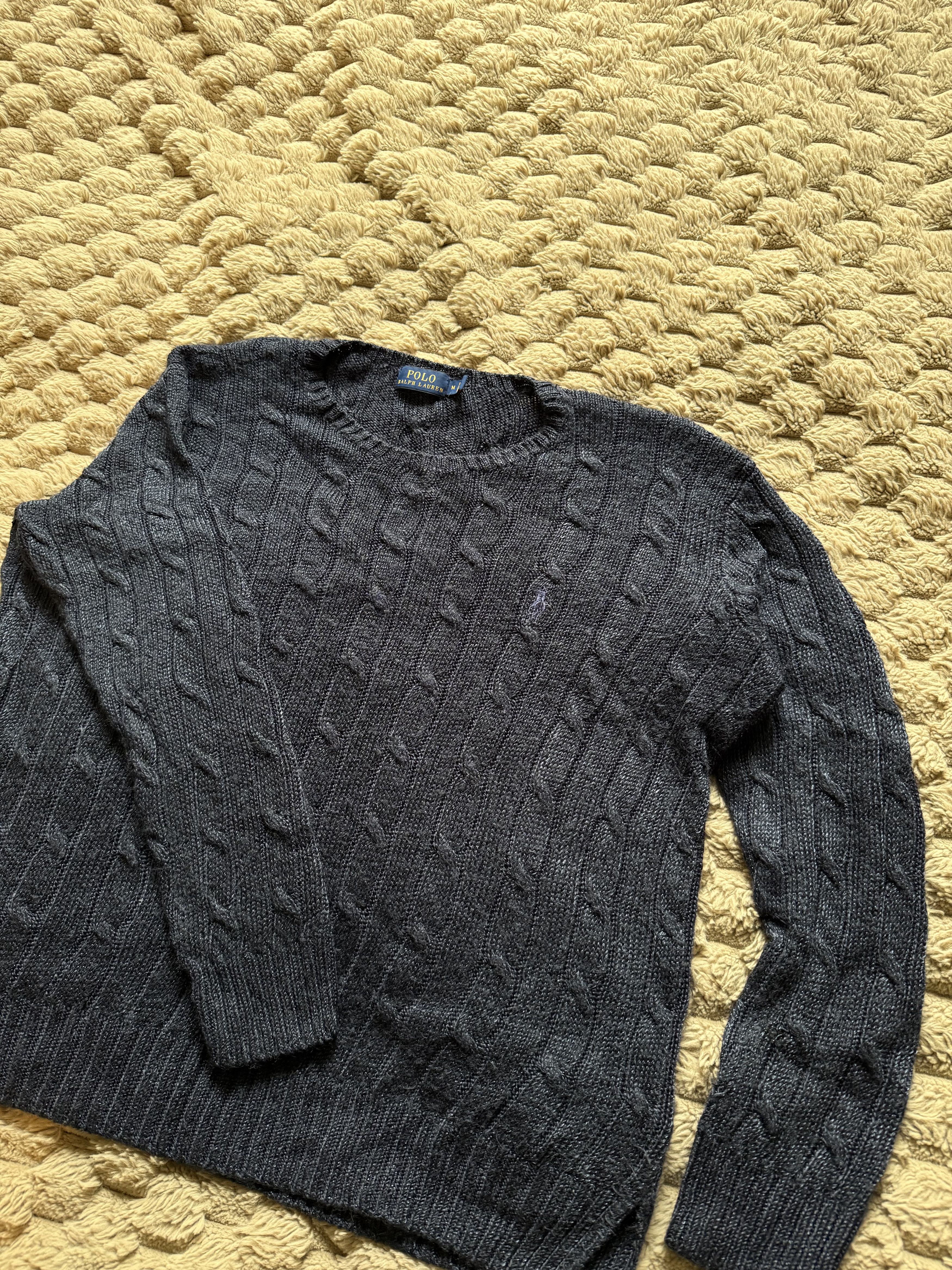 Polo Ralph Lauren Polo Ralph Lauren Navy Cable Knit Sweater Viscose M Size M / US 6-8 / IT 42-44 - 2 Thumbnail