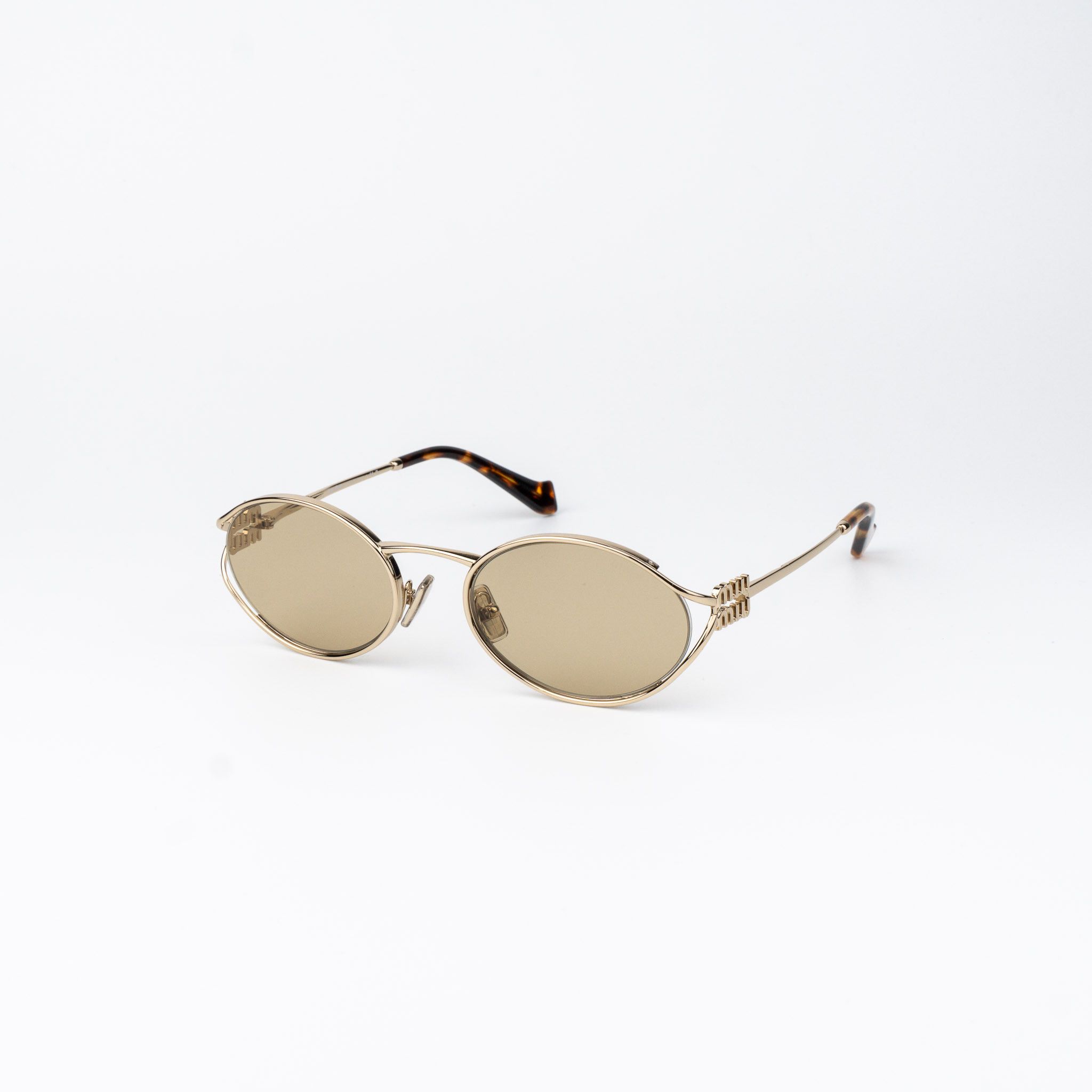 Miu Miu Miu Miu Women Sunglasses LOGO MU52YS ZVN10R NEW AUTHENTIC Size ONE SIZE - 4 Thumbnail