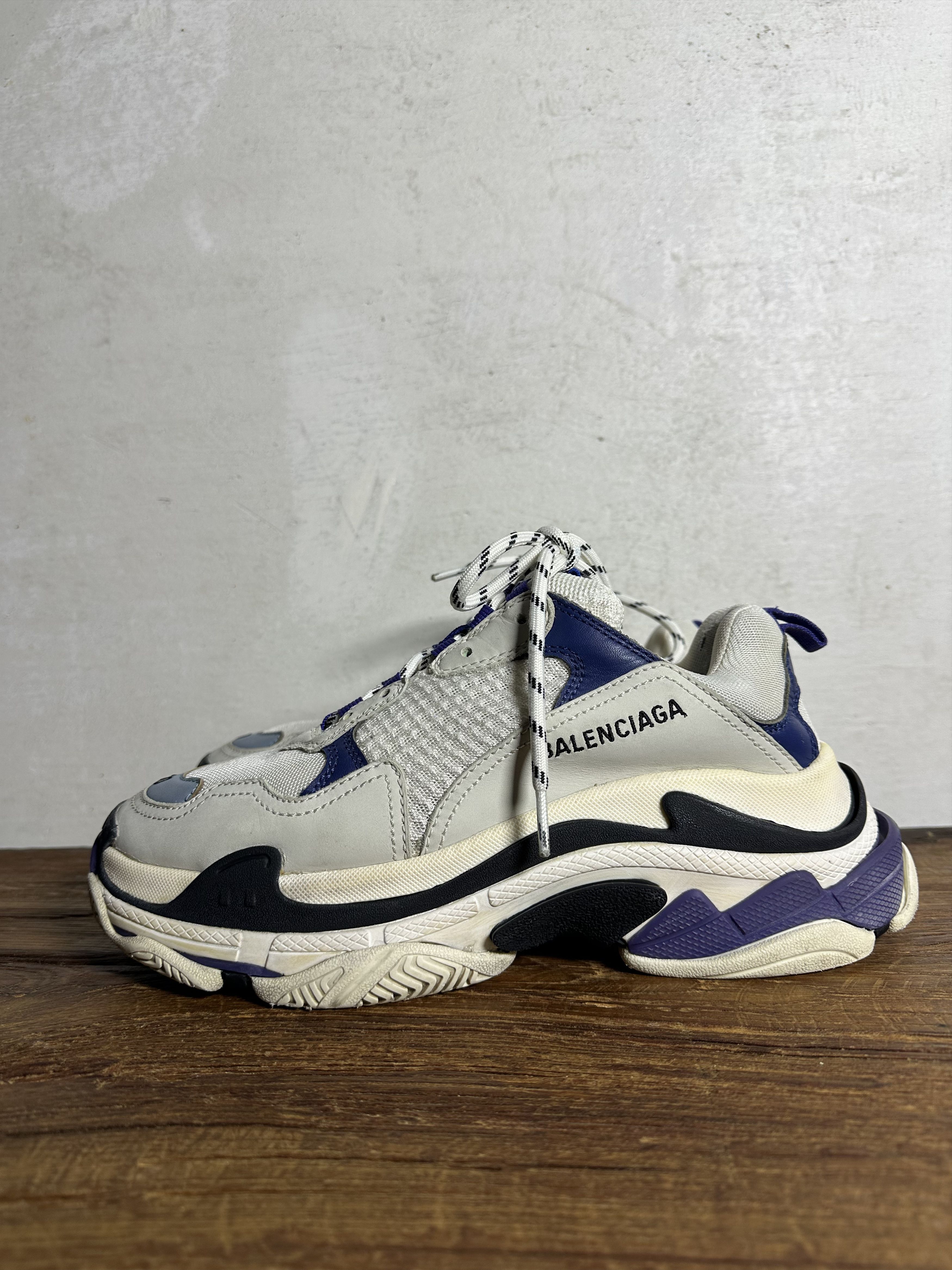 Balenciaga Balenciaga Triple S White Purple W Size US 7.5 / EU 40-41 - 2 Thumbnail