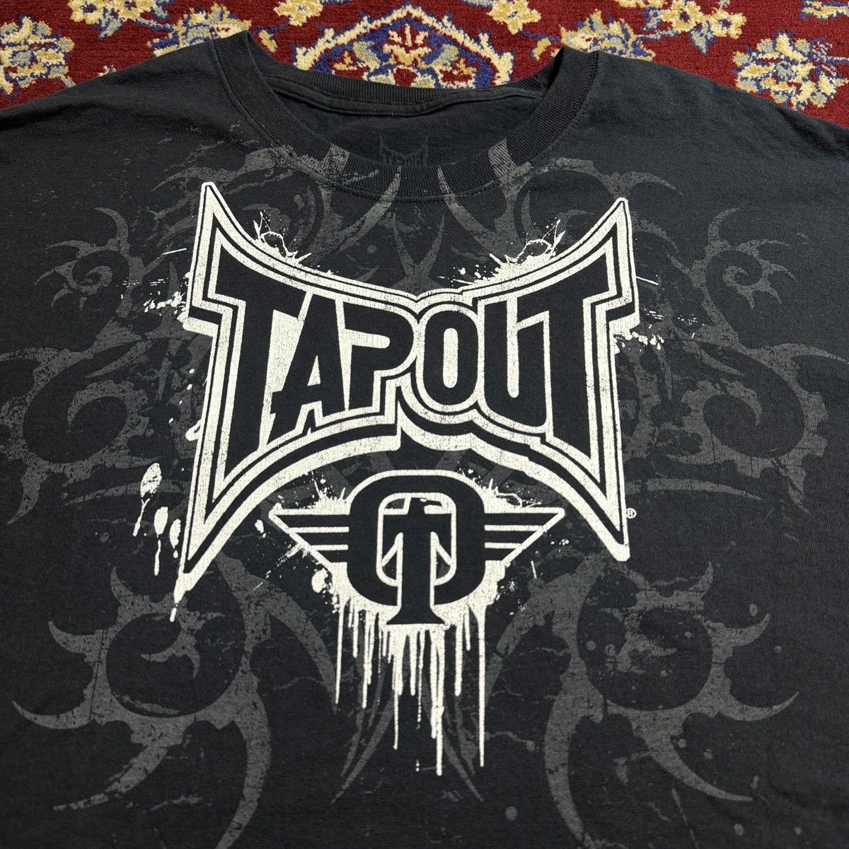 Affliction Tapout Tribal graphic Y2K tee xzavier Mma Elite ufc skater Size US XXL / EU 58 / 5 - 1 Thumbnail