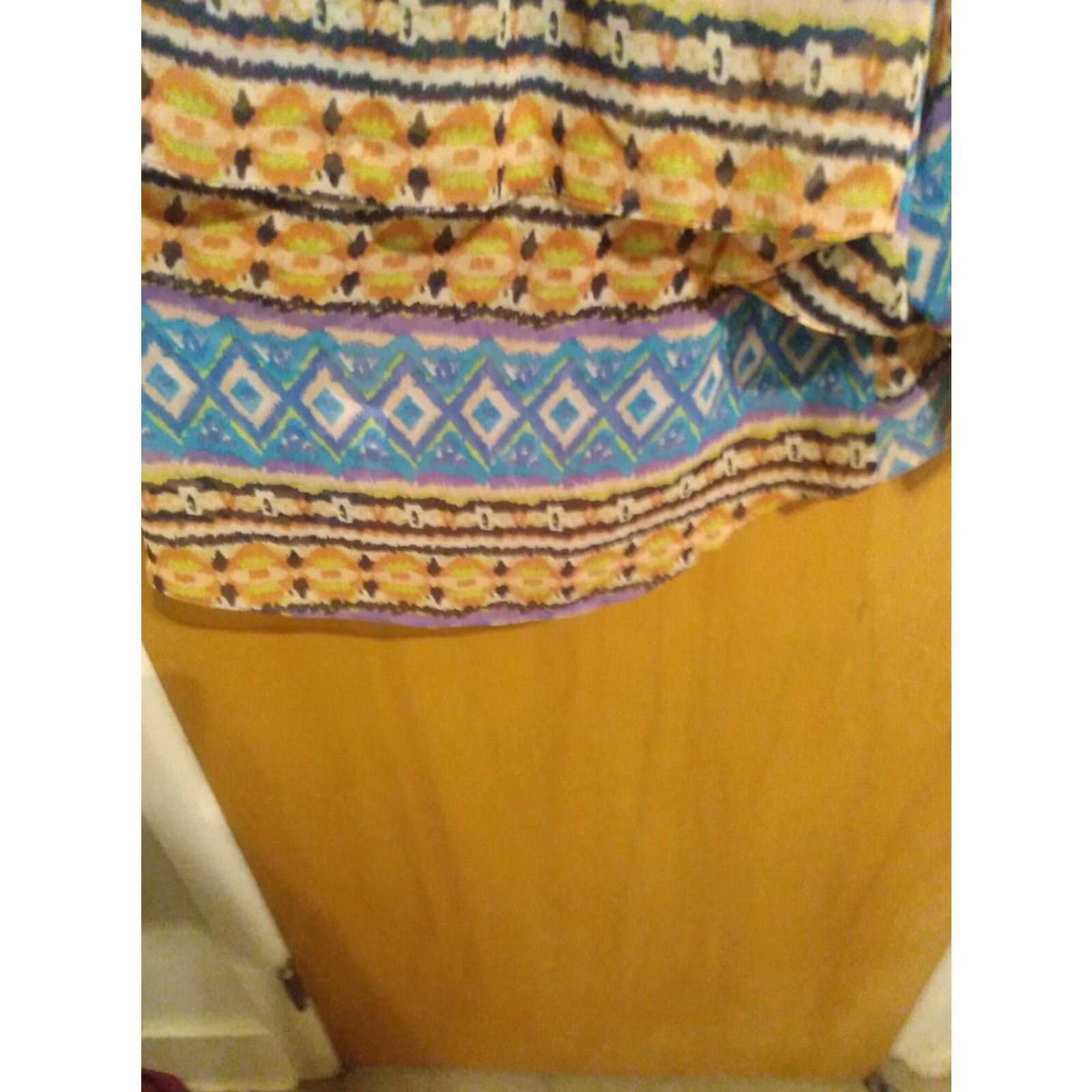 South2 West8 Piace' Blouse Southwest Design Lightweight Multicolor asymmetrical hemline M Women Womens Medium Shirt Size M / US 6-8 / IT 42-44 - 8 Thumbnail
