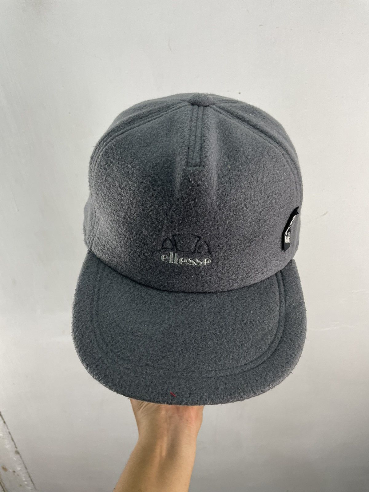 Ellesse × Vintage Vintage Ellesse Wool Cap Ear Hat Dark Grey Size ONE SIZE - 2 Thumbnail