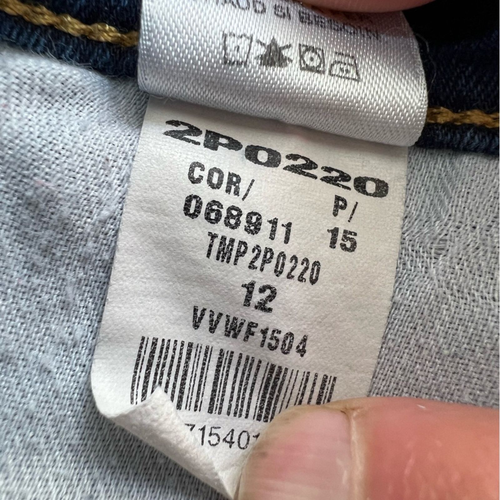 Vineyard Vines Vineyard Vines Womens 12 Straight Leg Jeans Stretch Size 34" / US 12 / IT 48 - 4 Thumbnail