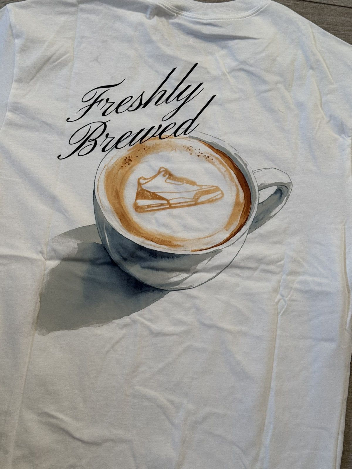Jordan Brand Jordan Graphic AJ3 Latte Café Tee T-Shirt White Black Large Size US L / EU 52-54 / 3 - 7 Thumbnail